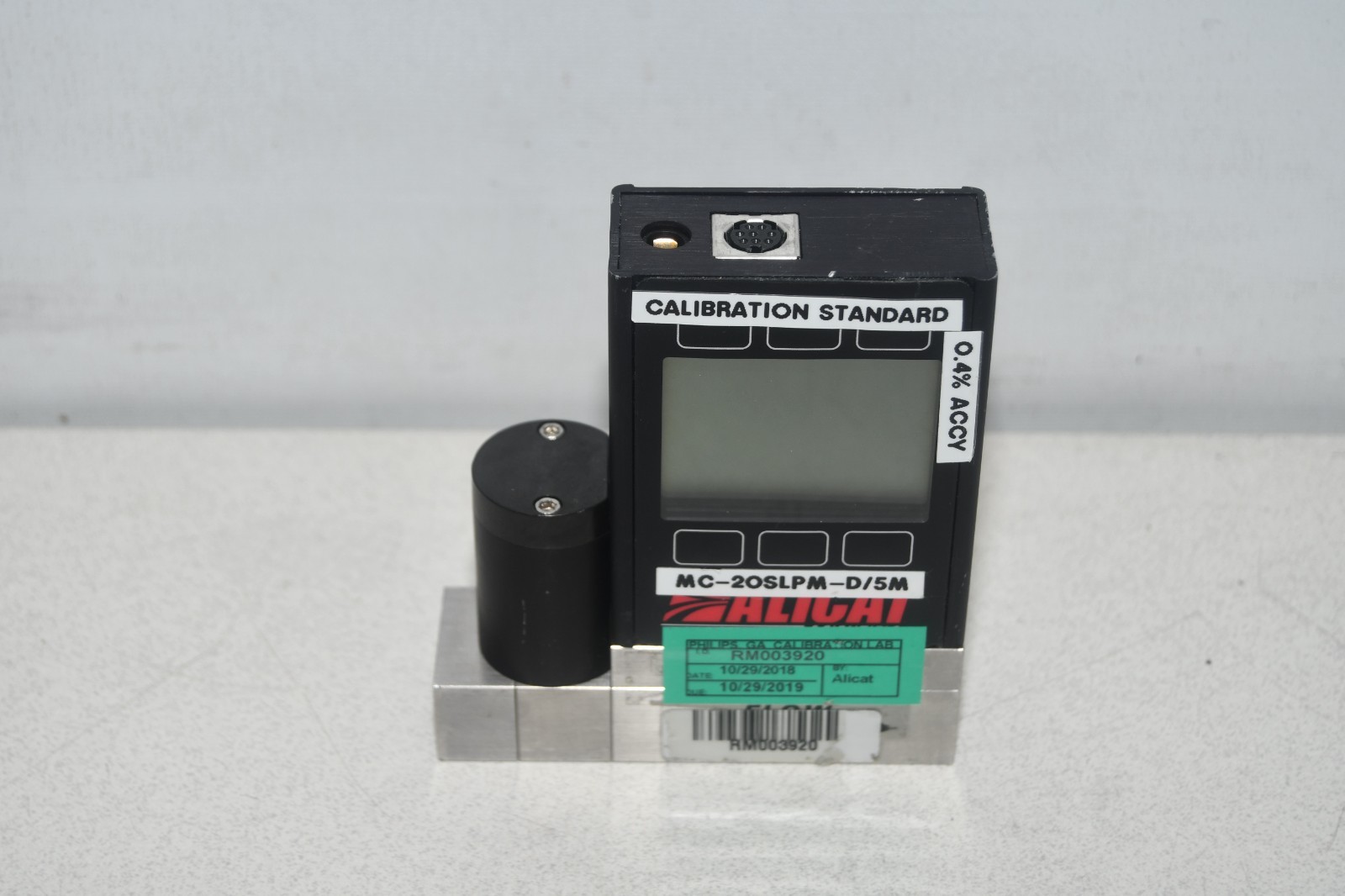 ^ Alicat MC-20SLPM-D/5M RIN 5IN Gas: Air Flow Controller #X8391