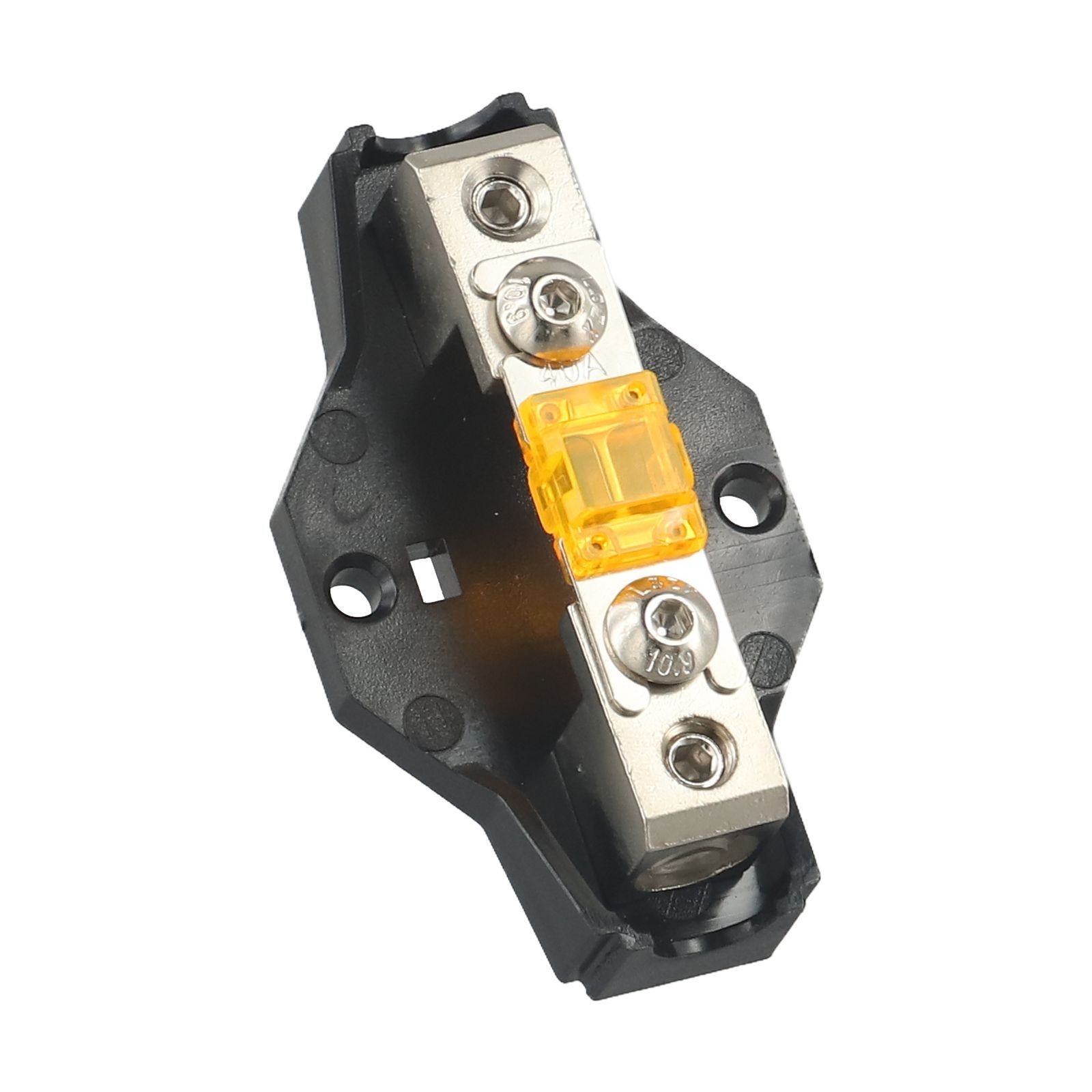 Brass Fuse Holder 40A with High Temperature Polycarbonate Base for Amplifiers