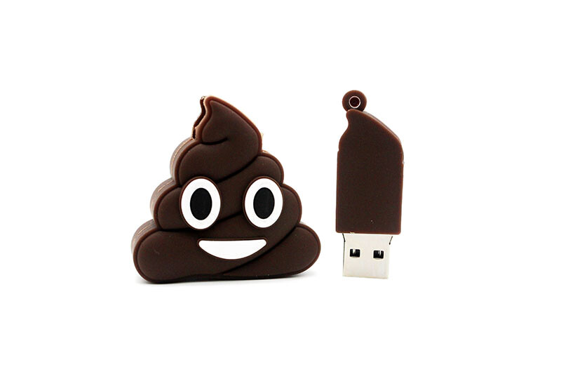 3.0 16gb 32gb 64gb Poop Poo Turd Emoji USB Flash Thumb Drive USA Shipper