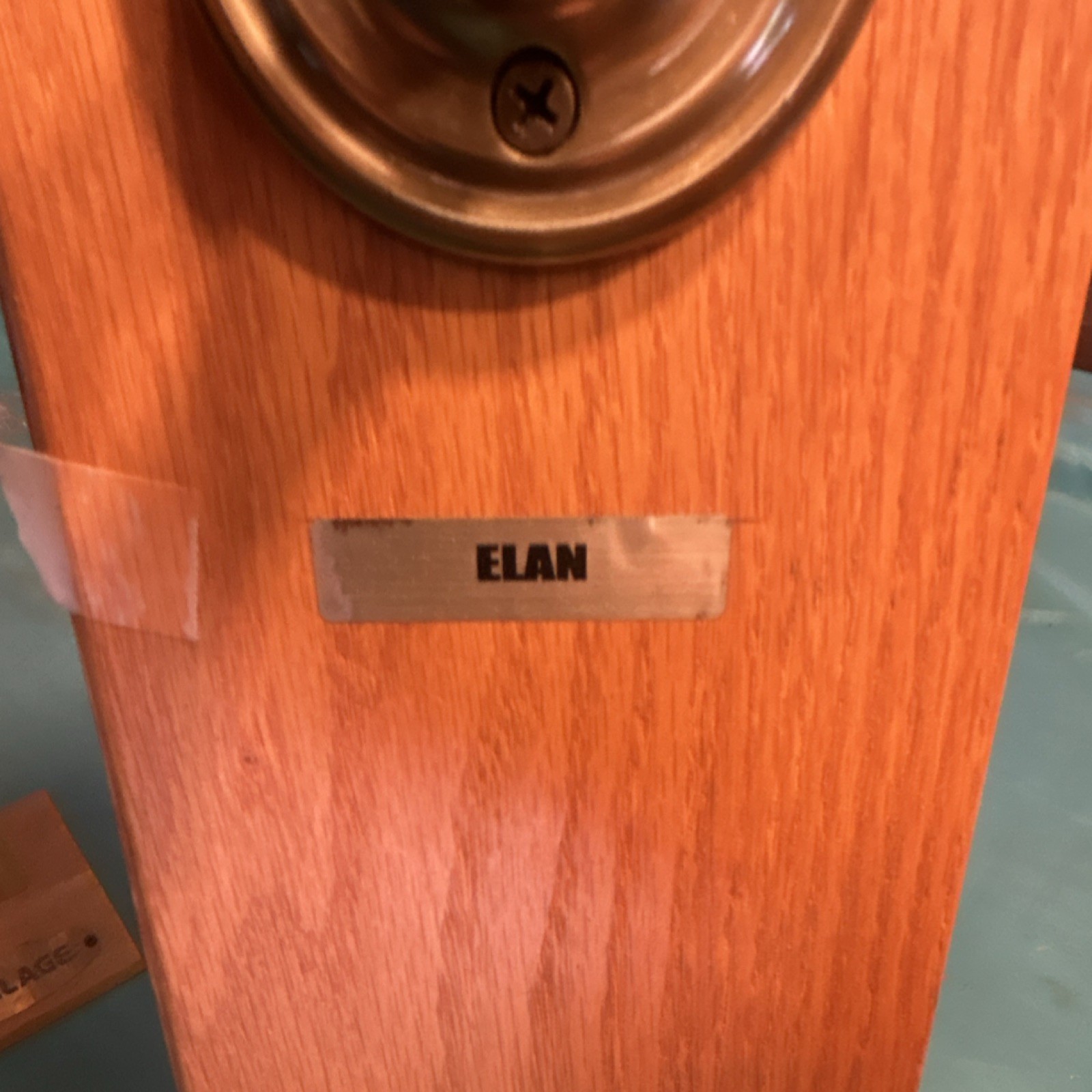 Emtek Elan Entry Door Lock Set Bronze Finish Metal Round Shape Hardware