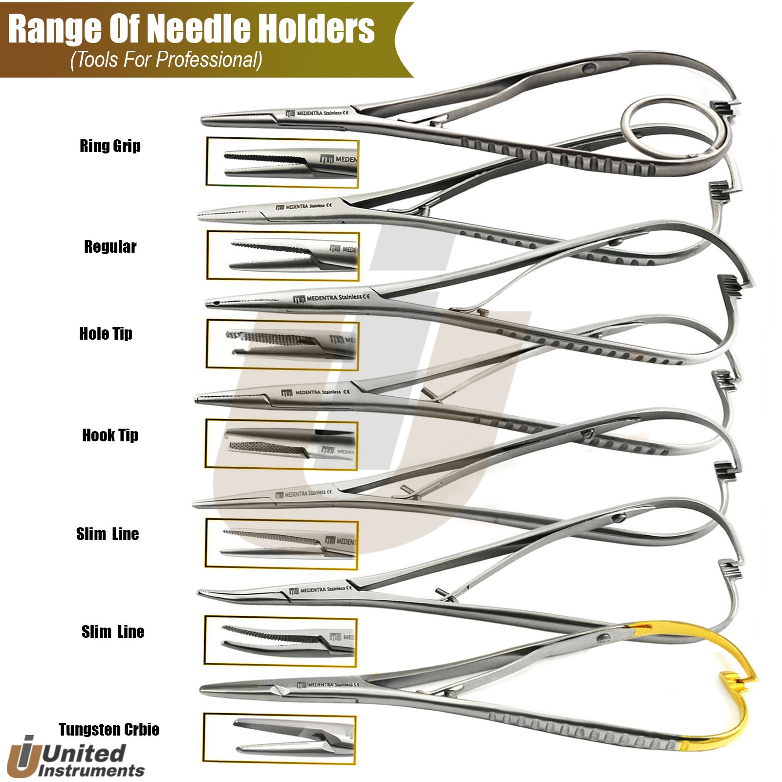 Mathieu Ligature Forceps Bracket Removing Needle Holder Orthodontic Hemostats