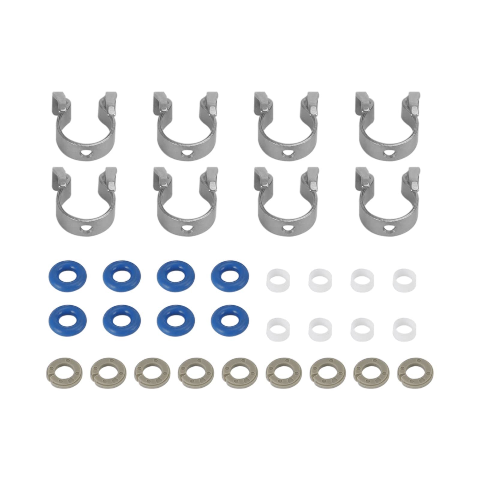 Frezon 8PCS Fuel Injectors Repair Seal Kit Fit for Jaguar Show as pictures