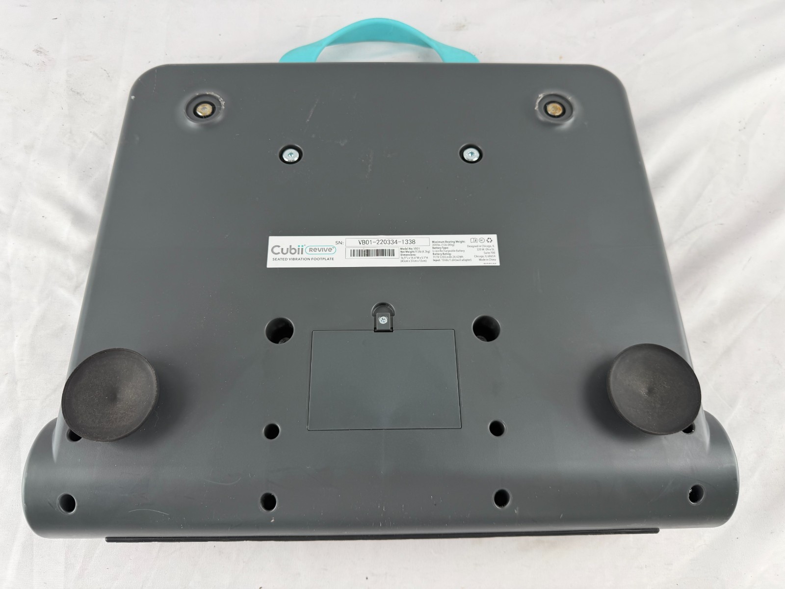 Cubii Revive Seated Vibration Footplate VB01 - Tested & Fully Working