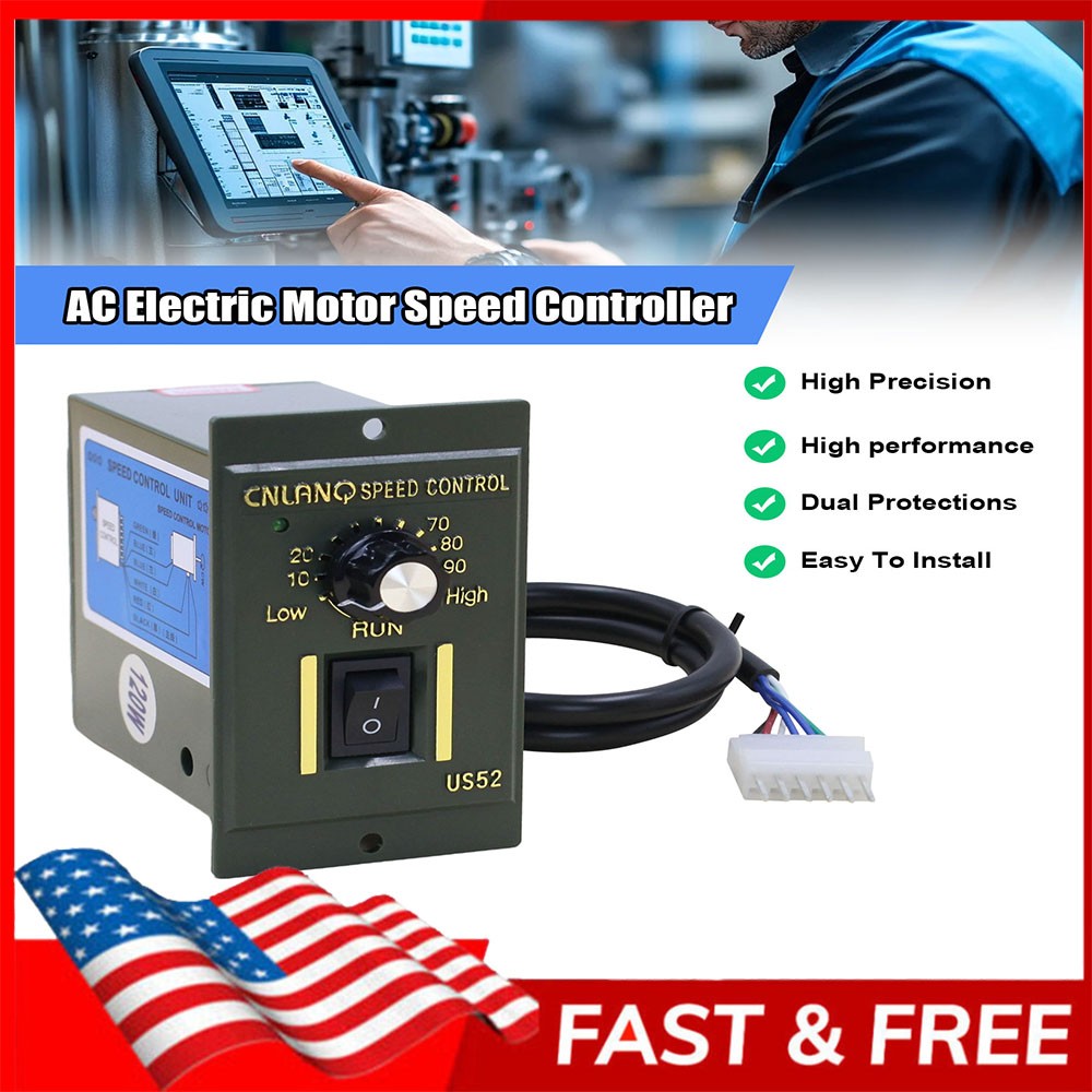 110V 120W AC Motor Speed Controller Regulator Reversible Module Control Switch