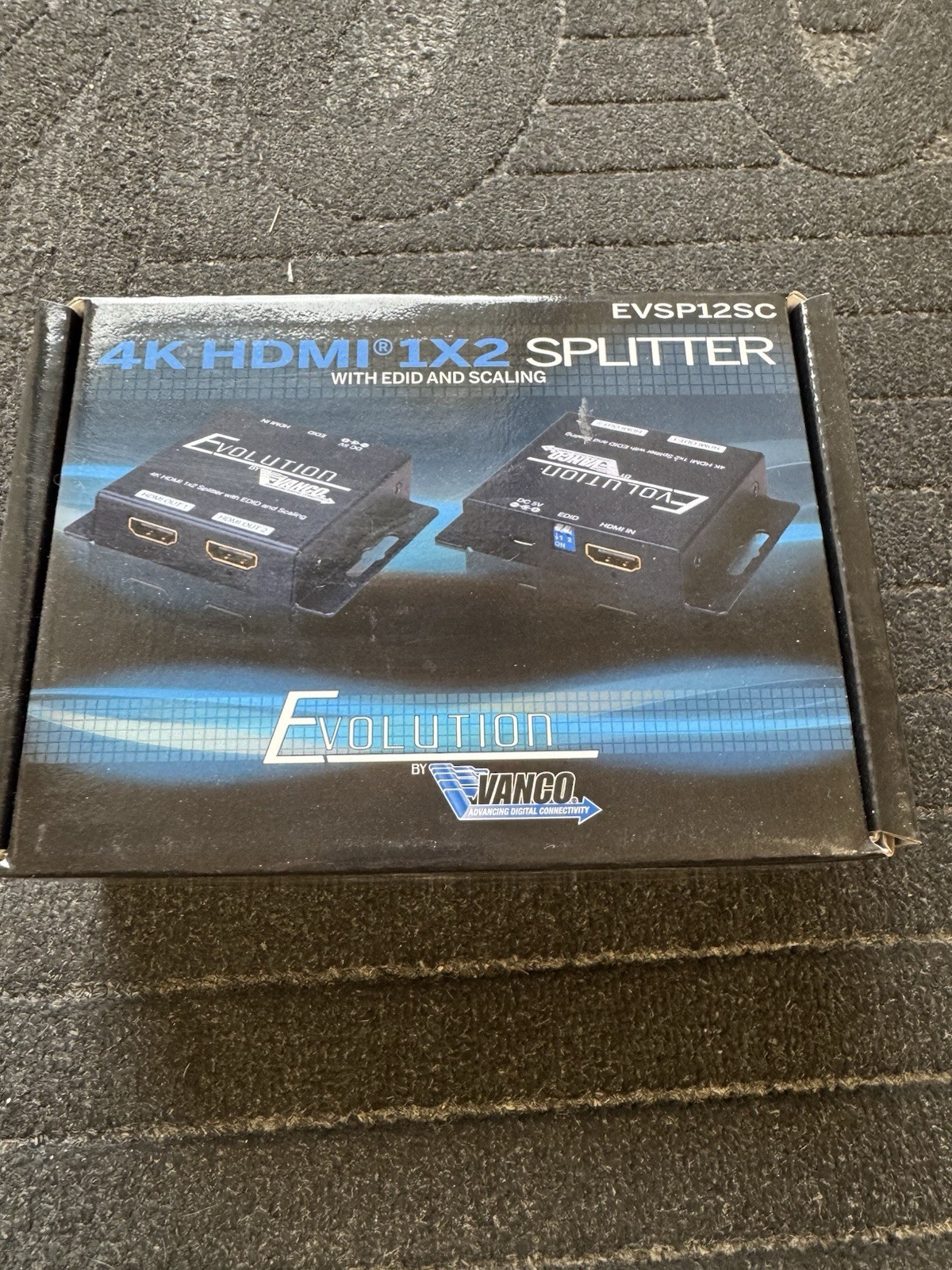 Vanco 4K Hdmi One X2 Splitter with EDId and Upscaling Evsp12sc New In Box