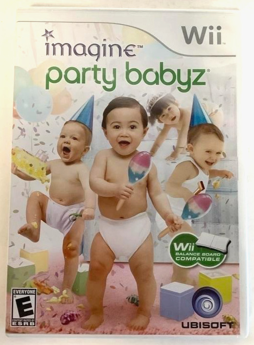 Nintendo Wii Imagine: PARTY BABYZ Baby Themed Video Game Simulation Mini-Games
