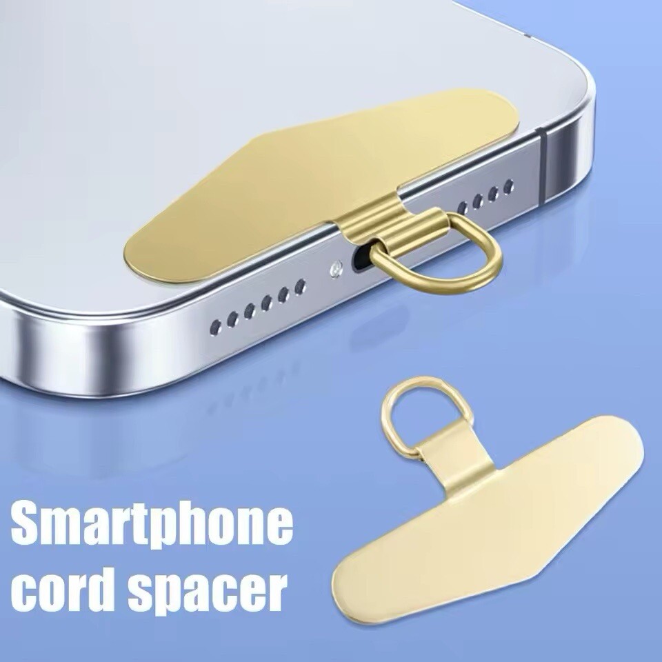 Metal Phone spacer for mobile phones:Lanyards,charms,wristlets for hands free