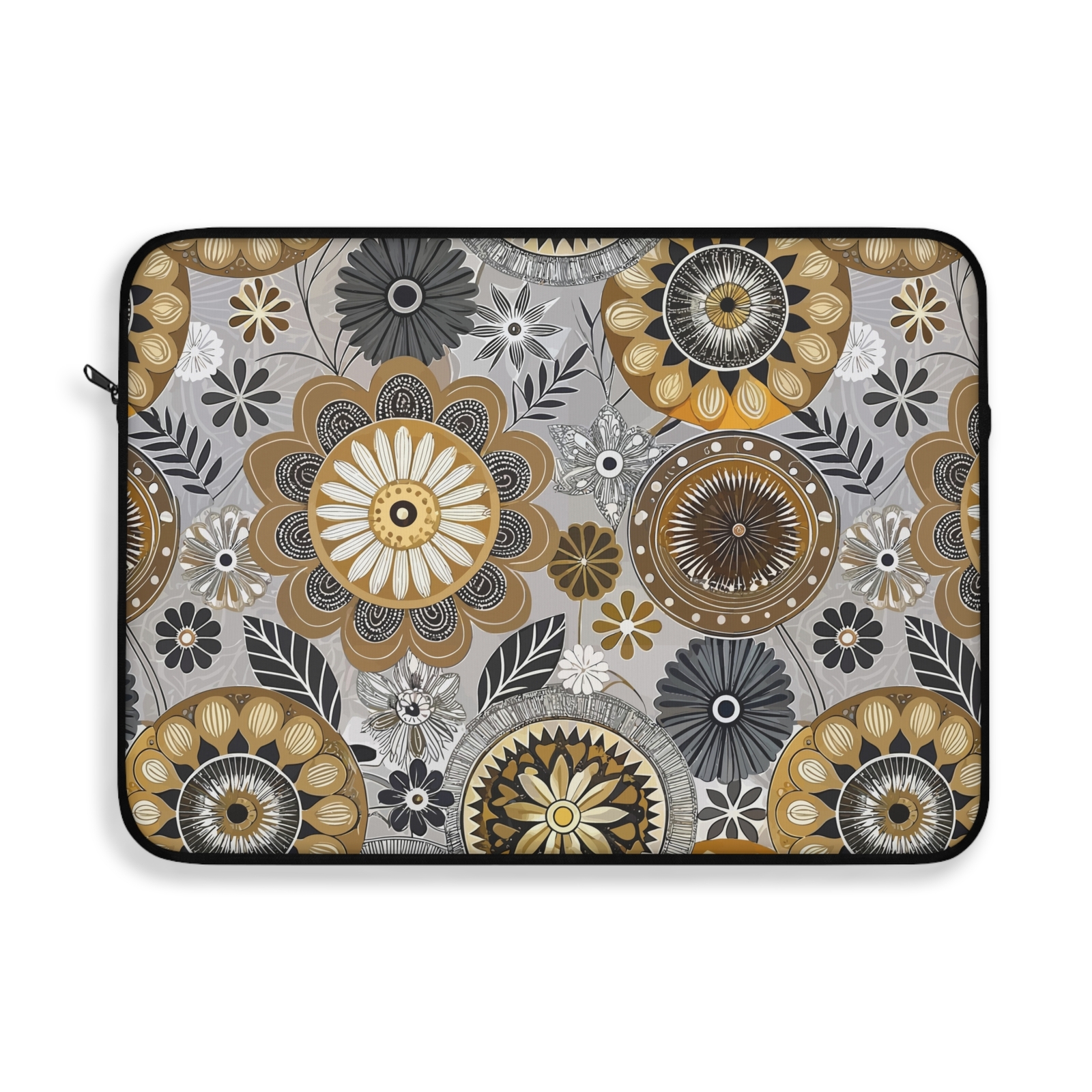 Floral Suzani Inspired Pattern, Laptop Sleeve, Stylish Computer Case