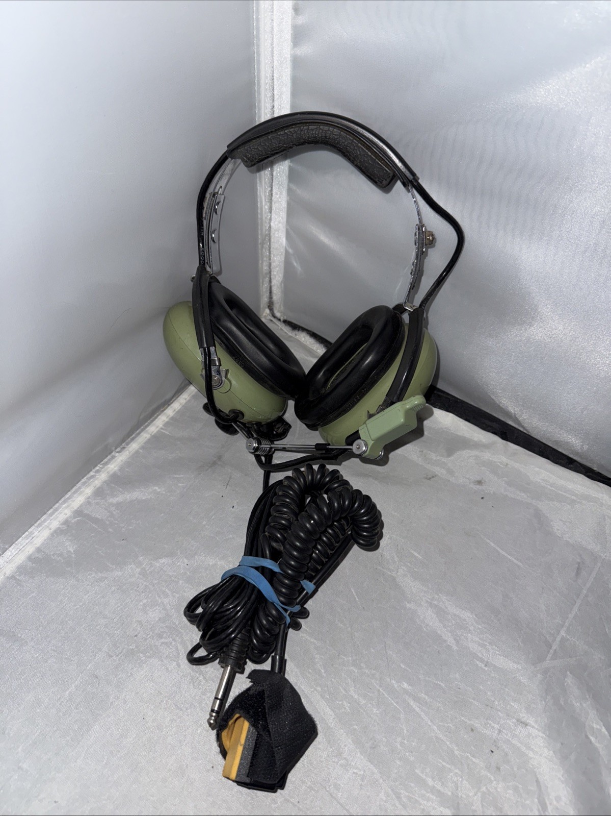 David Clark Model H10-30 Aviation Headset Dual Plugs Made In USA UNTESTED