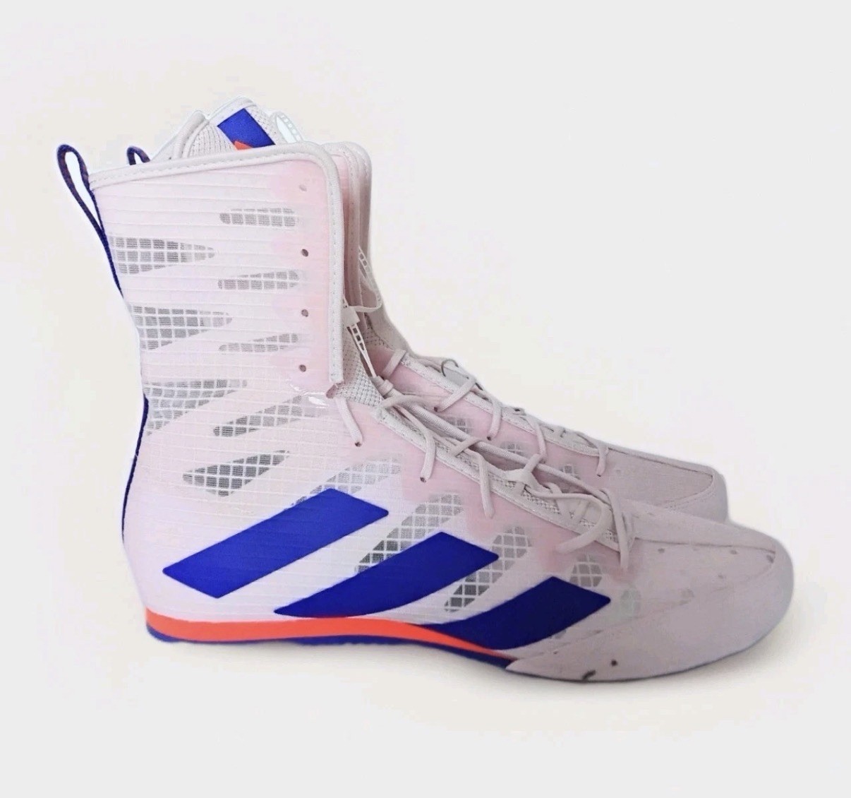 Men Adidas Box Hog 4 Boxing Shoes Pink Blue Sneakers IH2733 Size 7.5