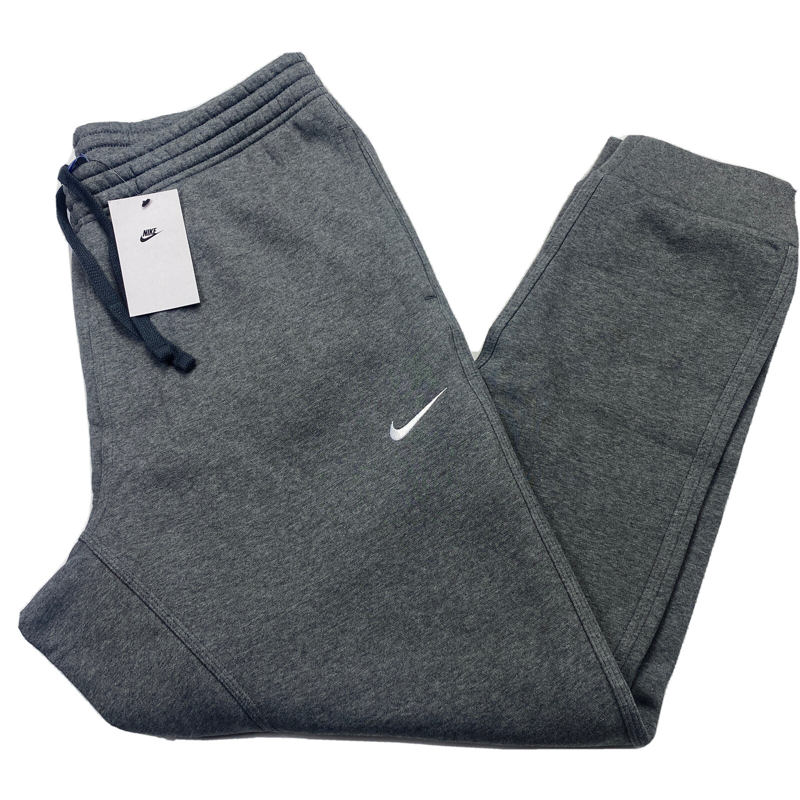 Nike Sportswear Club Fleece Tapered Joggers Charcoal Heather 826431-071 Men's XL