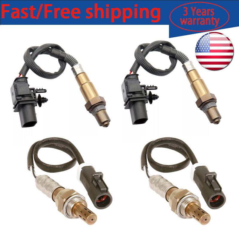 4PCS Oxygen Sensor Upstream+Downstream For 2010 Ford Edge 3.5L Lincoln MKT MKX