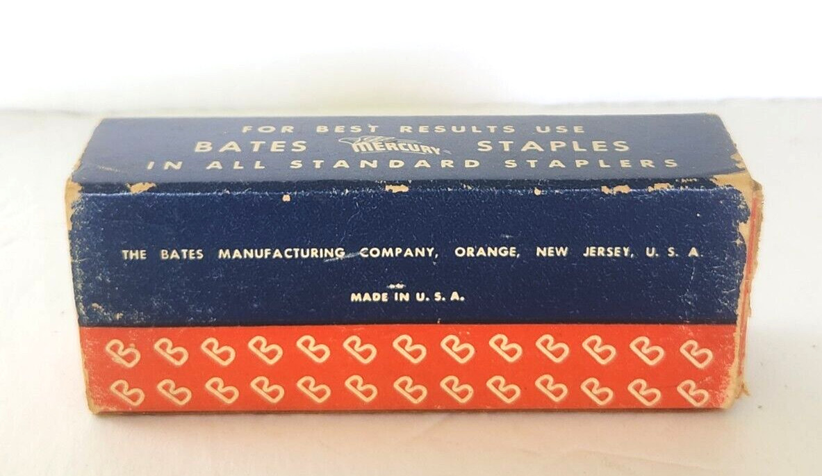 Vintage BATES Stapler Office BOX ONLY