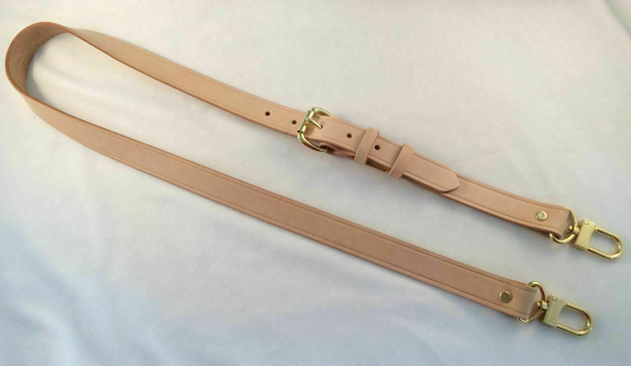 5/8" High Quality Vachetta Leather Replacement Strap fits Louis Vuitton Monogram