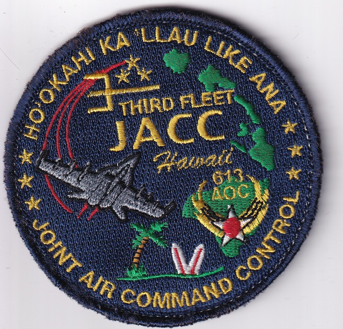 Third Fleet JACC Hawaii 612 AOC US Air Force patch Joint Air Command Control
