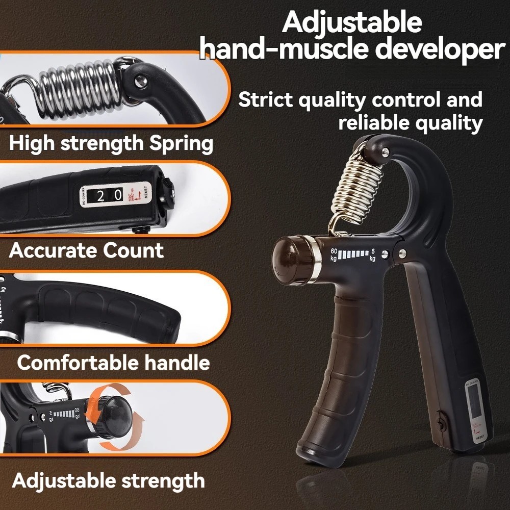Adjustable Hand Grip Strengthener 5-100KG Hand and Forearm Trainer with Counter*