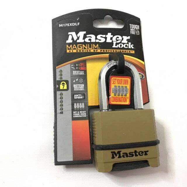 Master Lock Outdoor Combination Lock, Heavy Duty Weatherproof Padlock,