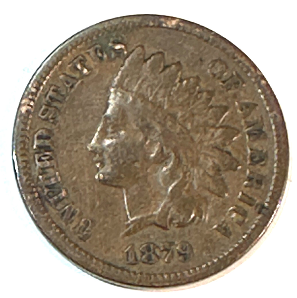 1879 Indian Cent Nice Original VF CHRC