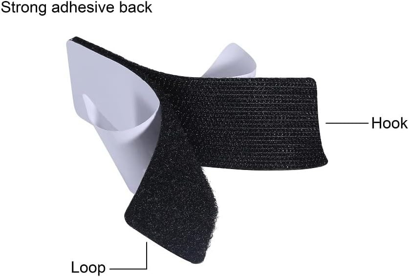 20 Sets Heavy Duty 1x4 Inch Hook and Loop Strips - Versatile Adhesive Fasteners