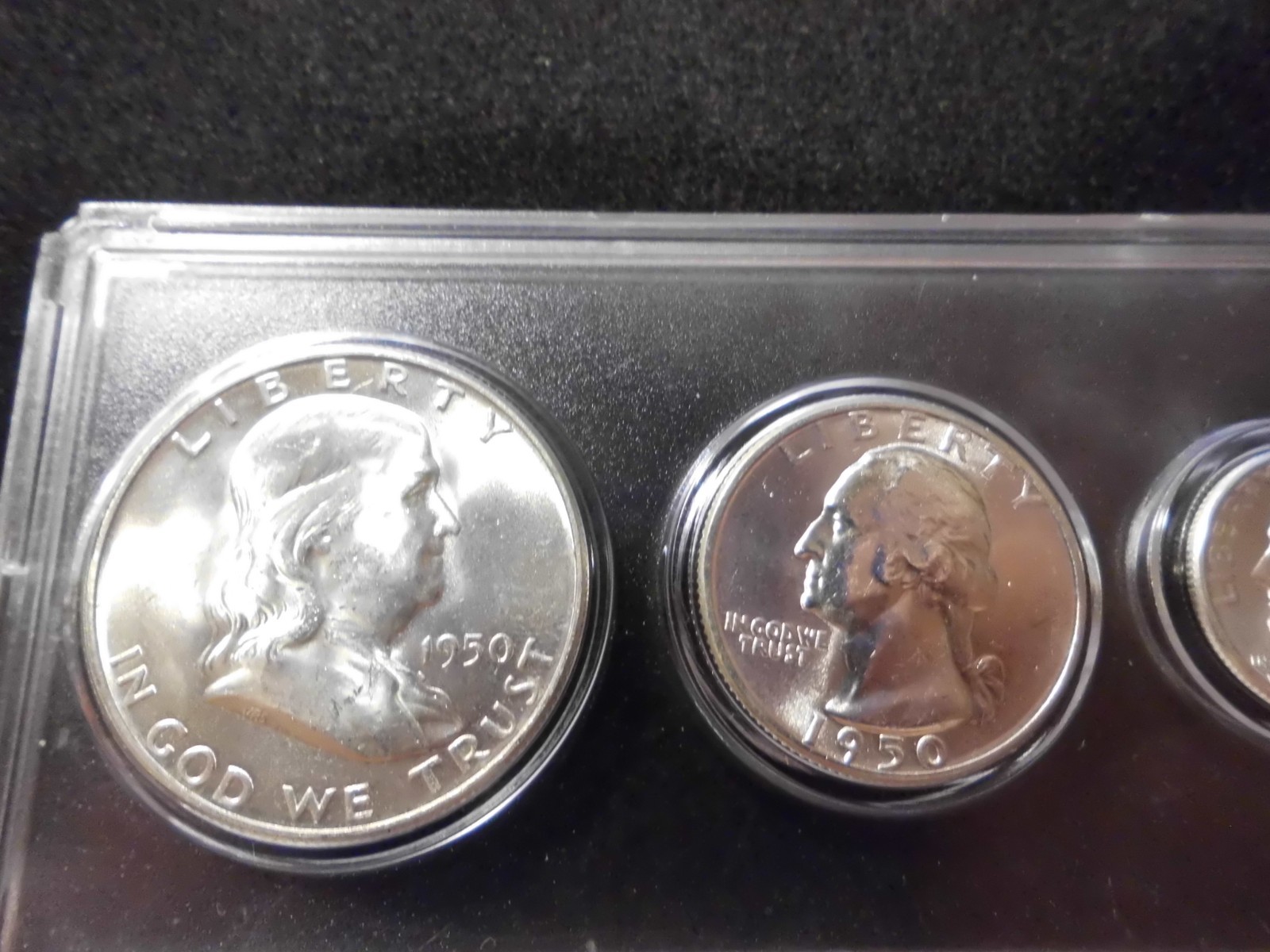 1950 P/D/S GEM UNCIRCULATED B/U MINT SET - 90% SILVER -