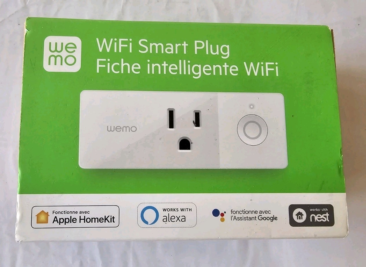 Belkin WEMO Mini Smart Outlet Plug Wi-Fi Enabled White (F7C063fc) SEALED
