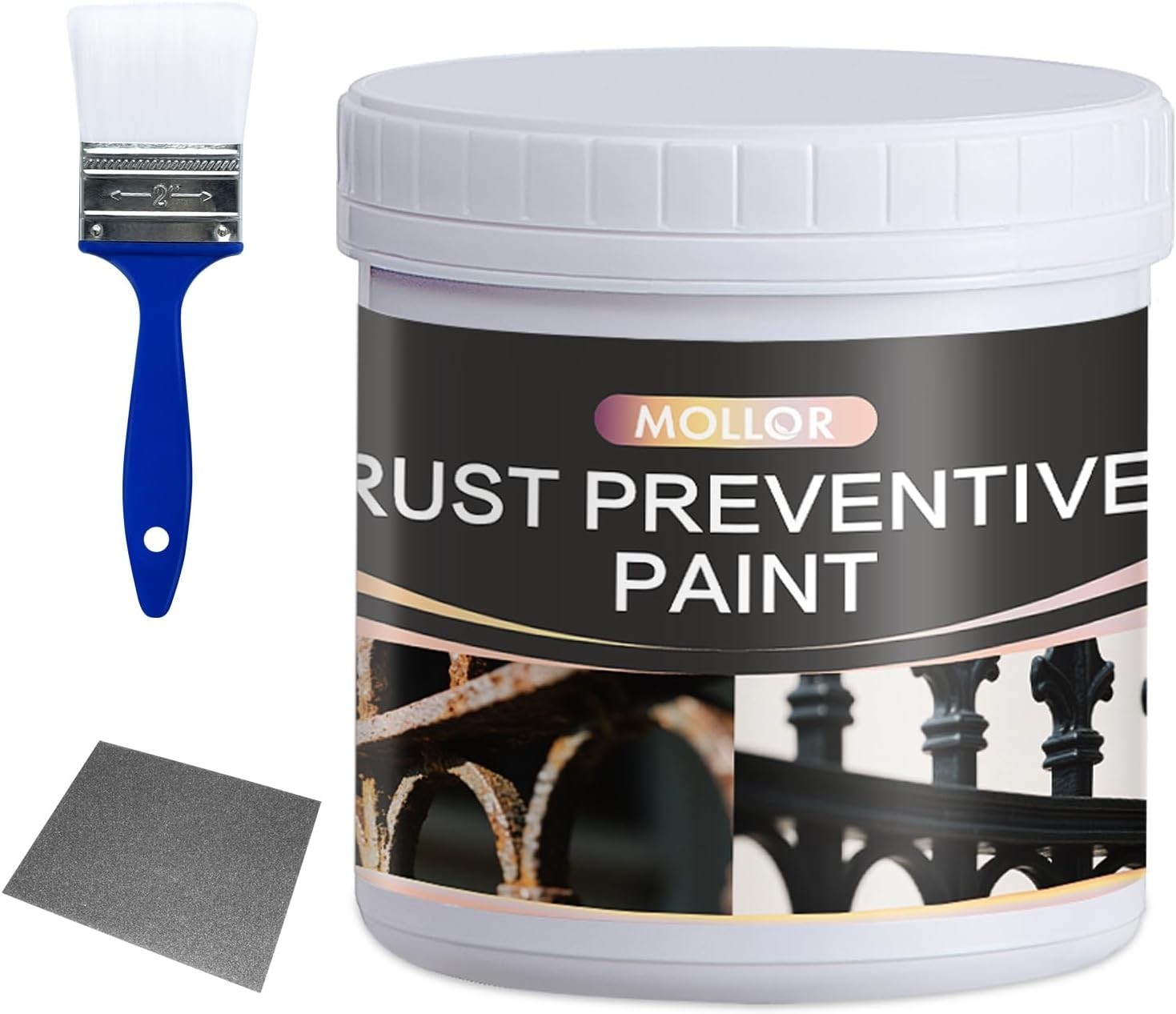 Versatile 2-in-1 Rust Converter & Primer for Metal - 17.5 Oz, Easy Application