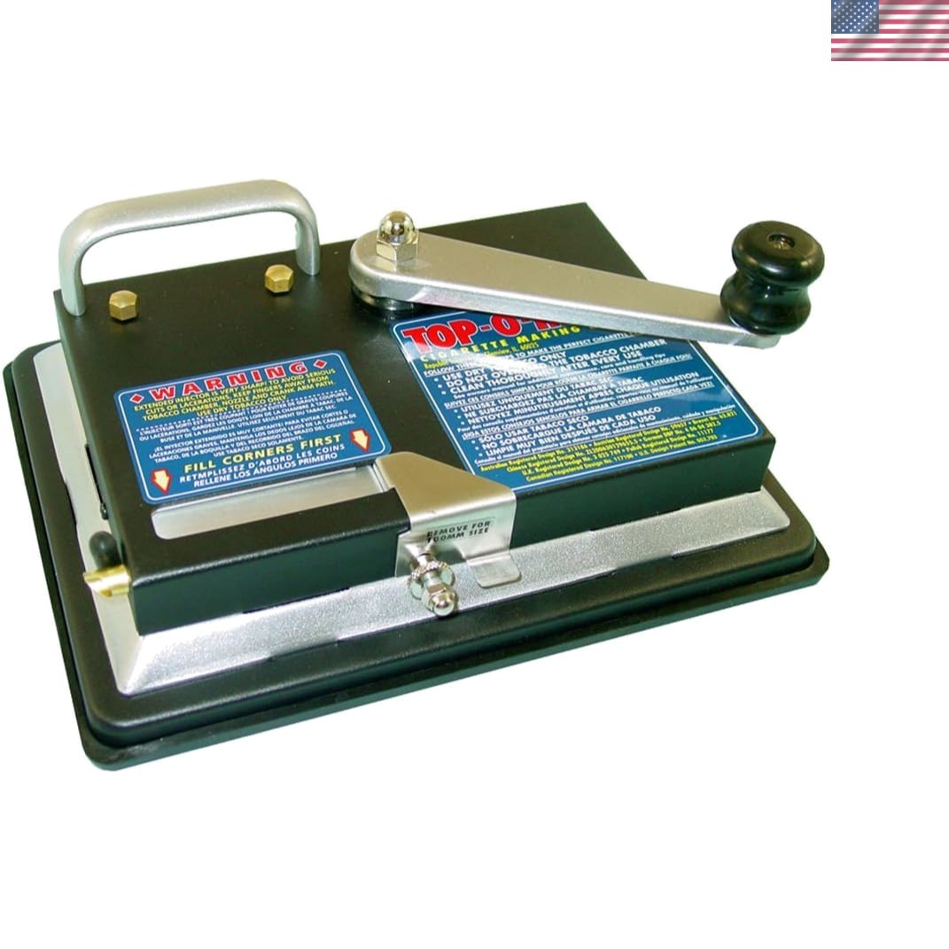 Top O Matic Cigarette Maker: Black and Silver, 12x6x8 Inches, 1-