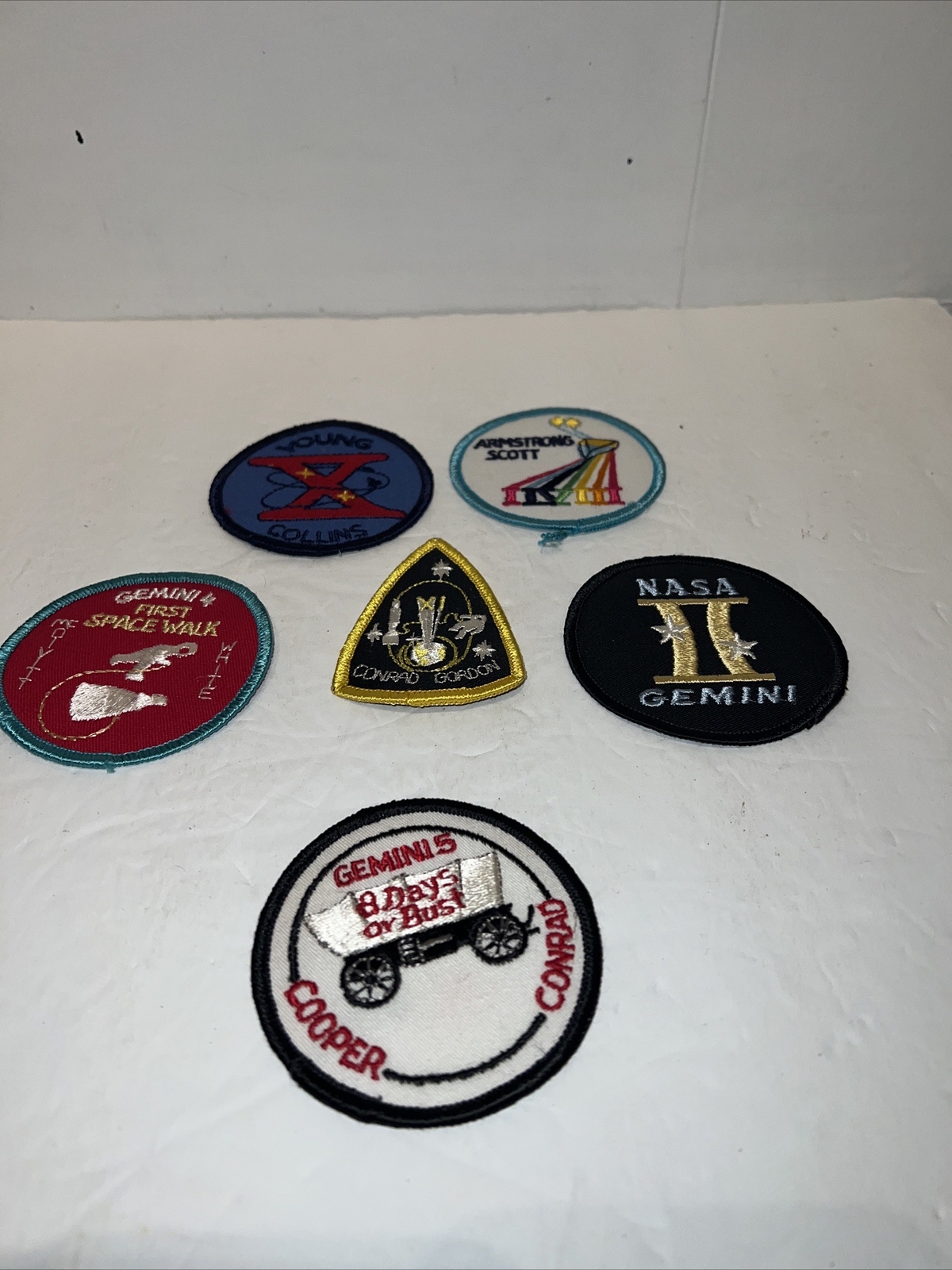 Lot Of 6 Gemini II Conrad Gordon Gemini 5 Armstrong Scott NASA Space Mission