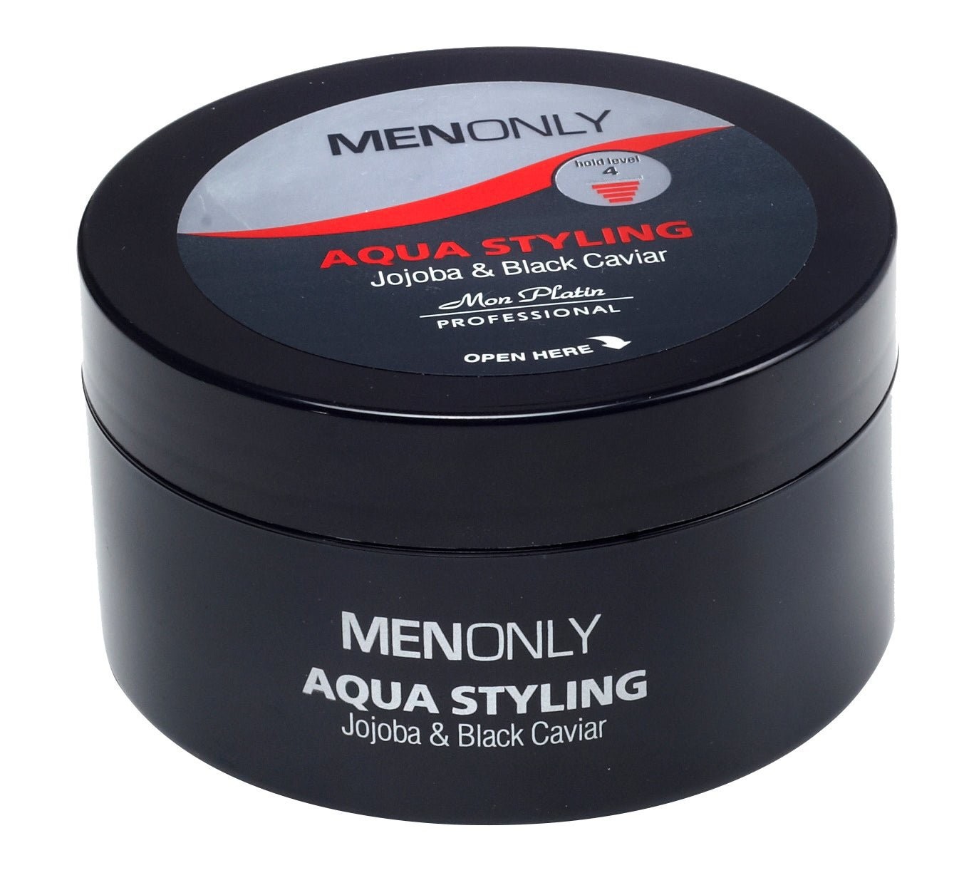 MenOnly Aqua Styling Wax - Salon Size Water-Based Strong Hold Wet Look Hair Wax