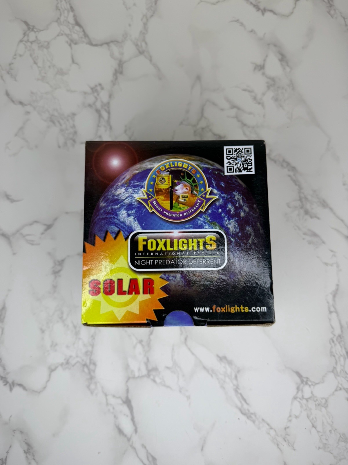 Solar Foxlights Predator Deterrent  Flashing Night Wildlife Repeller 4 Livestock