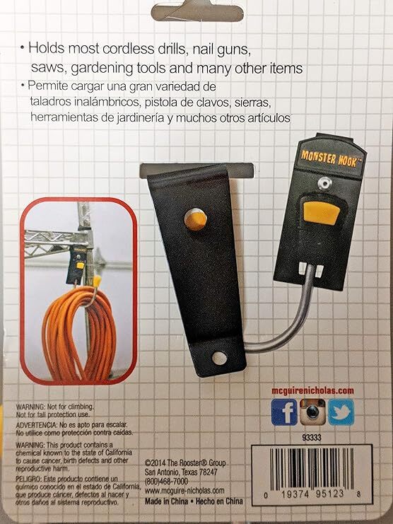 NEW McGuire Nicholas 93333 Single Monster Hook Yellow Black