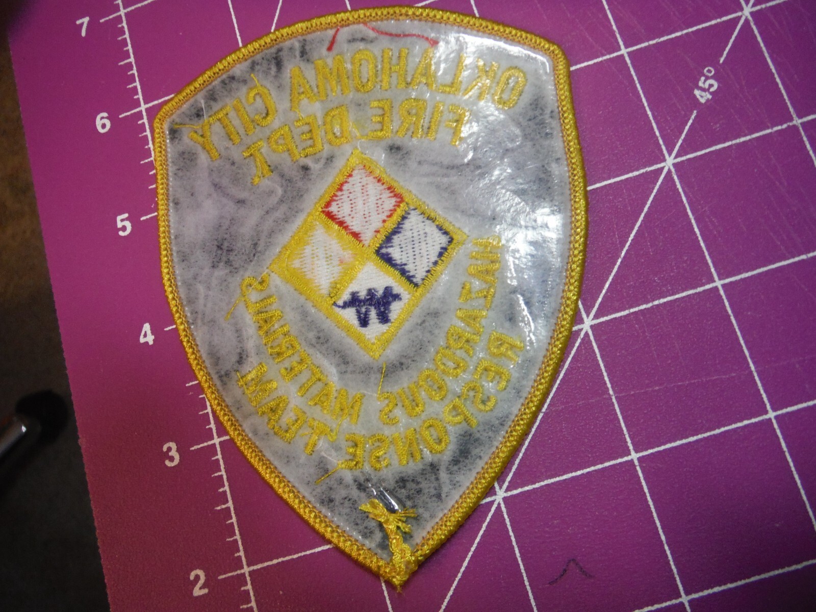 Oklahoma City Oklahoma Fire Dept Haz Mat patch B