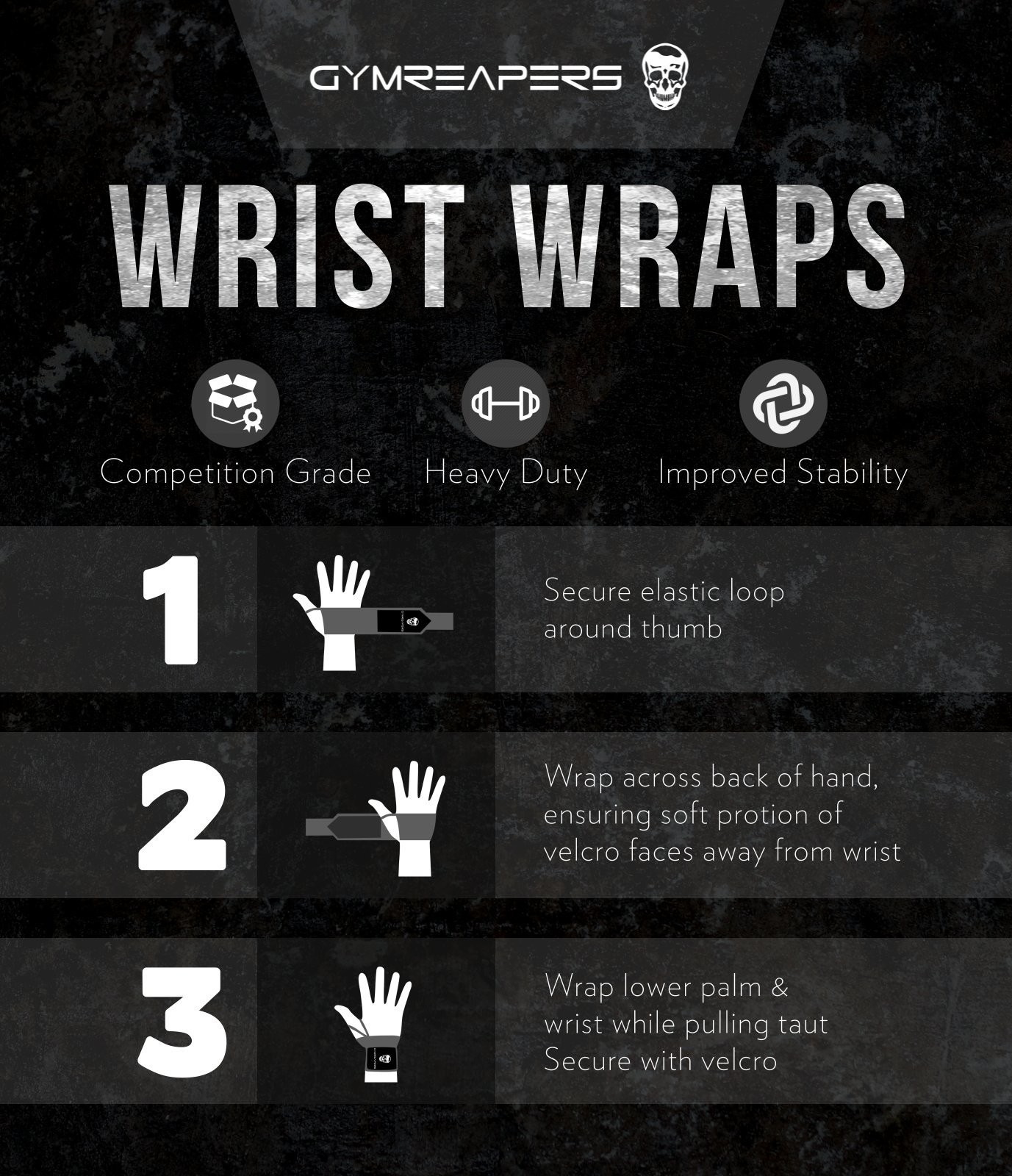 Wrist Wraps Weightlifting - Stiff Heavy Duty 18" Wraps with Thick Thumb Loop ...