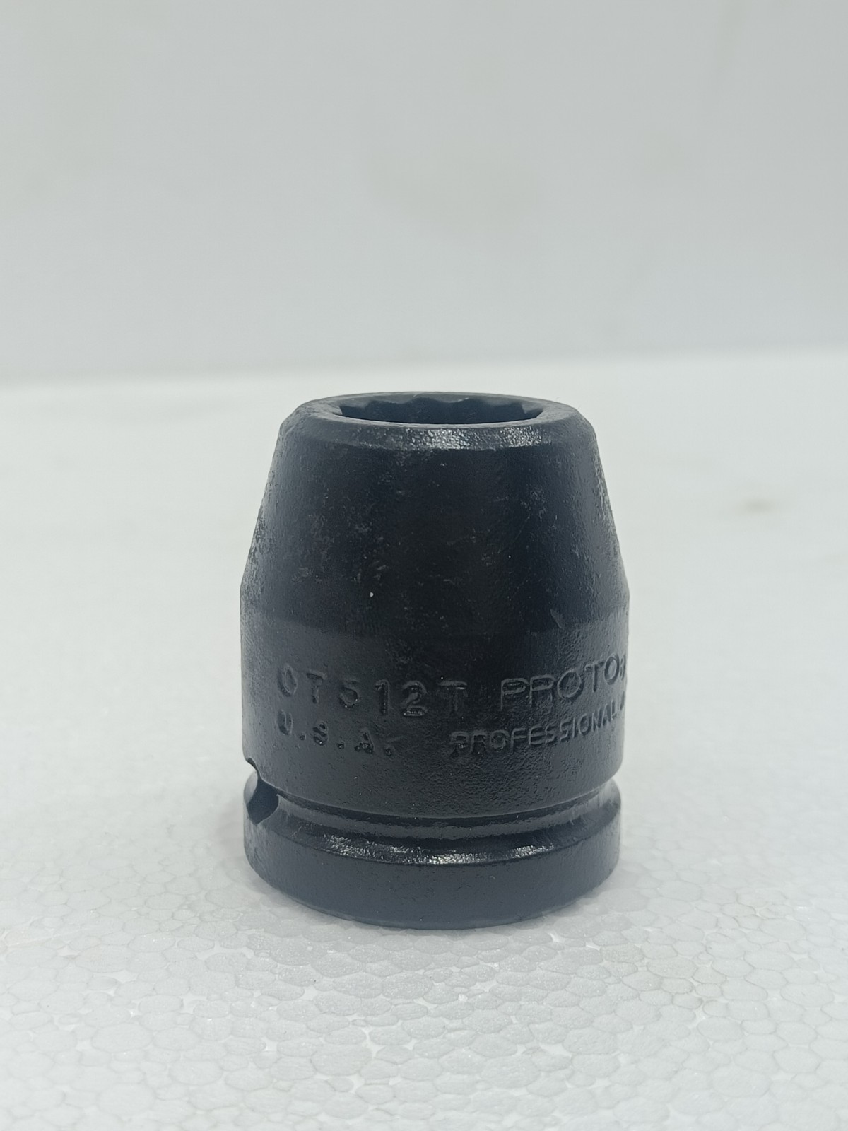PROTO 07512T 3/4 IN , 3/4 IN DRIVE SHALLOW IMPACT SOCKET 6 POINT BLACK OXIDE USA