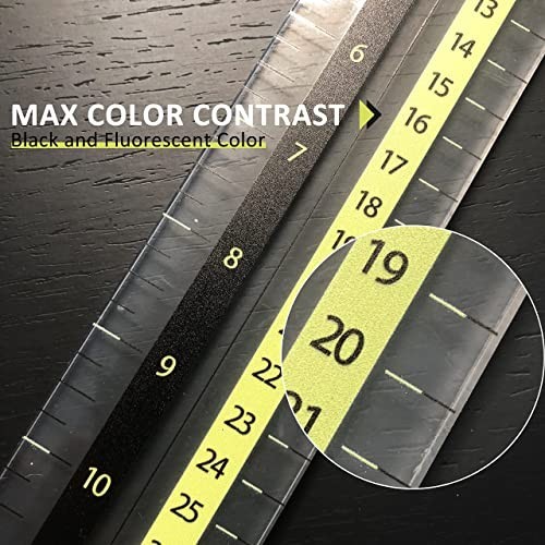T-Shirt Alignment Ruler Guide Tool - Acrylic Transparent T-Ruler for Centering D