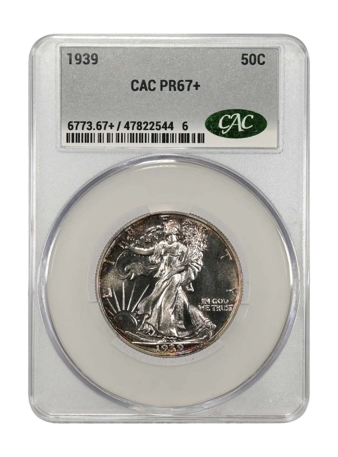 1939 50c CACG PR 67+