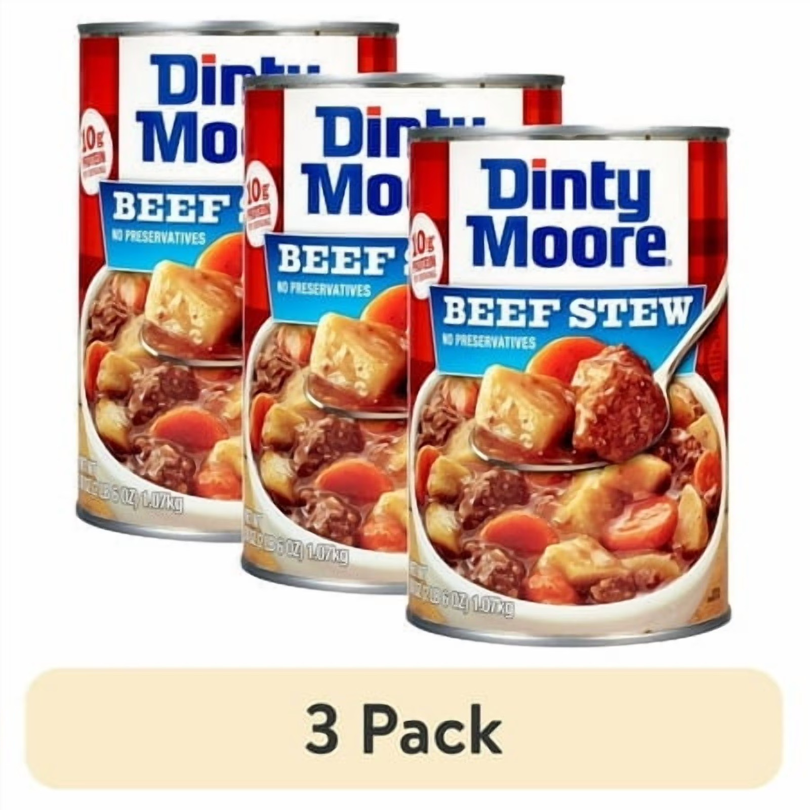 3 Pack 38 oz Beef Stew Cans