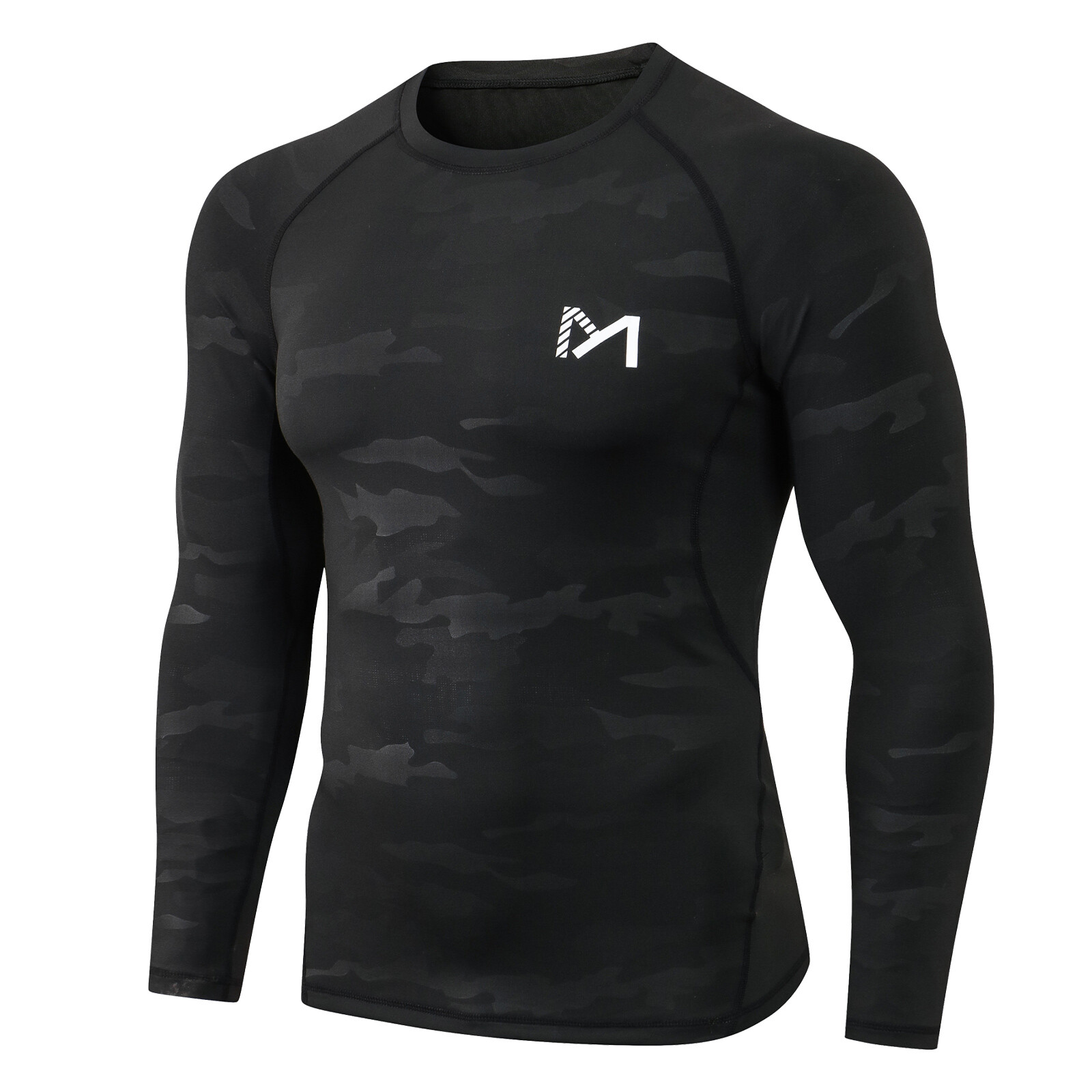 2 Pack/Set Compression Shirts for Men Long Sleeve Athletic Base Layer Undershirt
