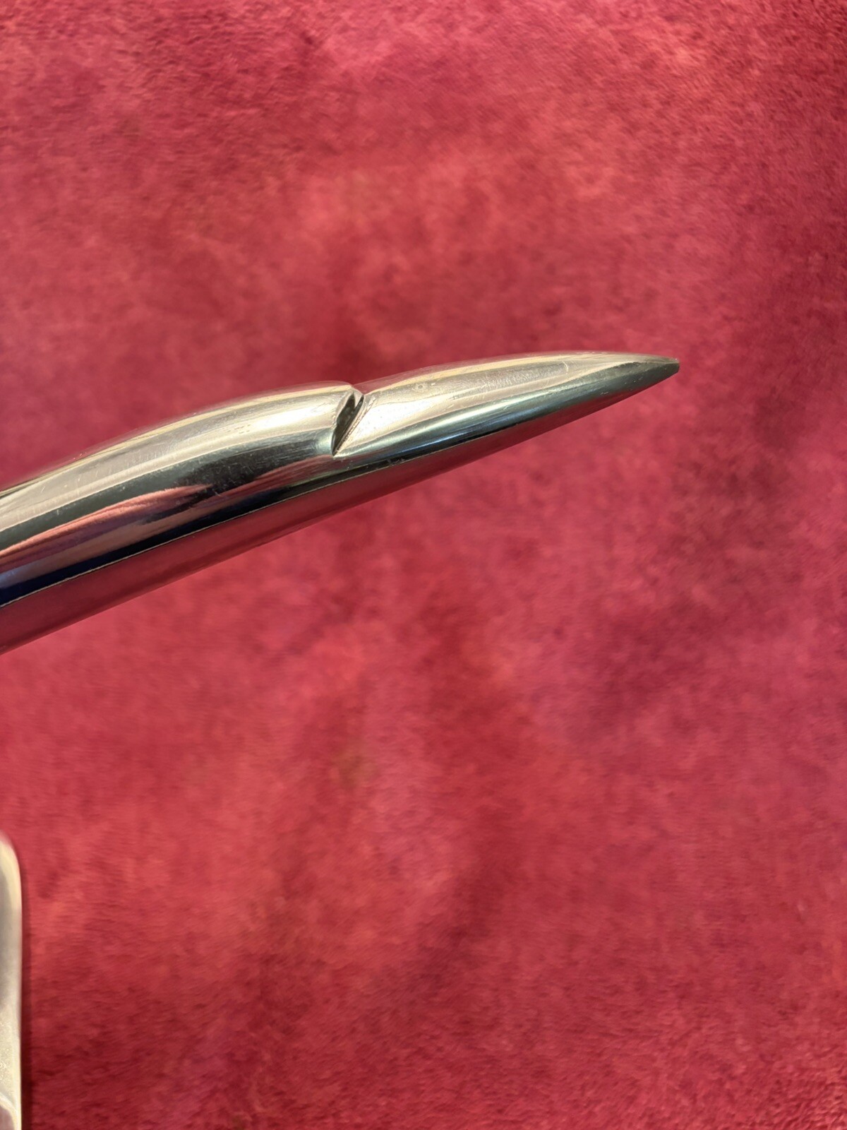 DESKTOP SUPER SONIC TRANSPORT MODEL W/ STAND, POLISHED ALUMINUM 18” LONG