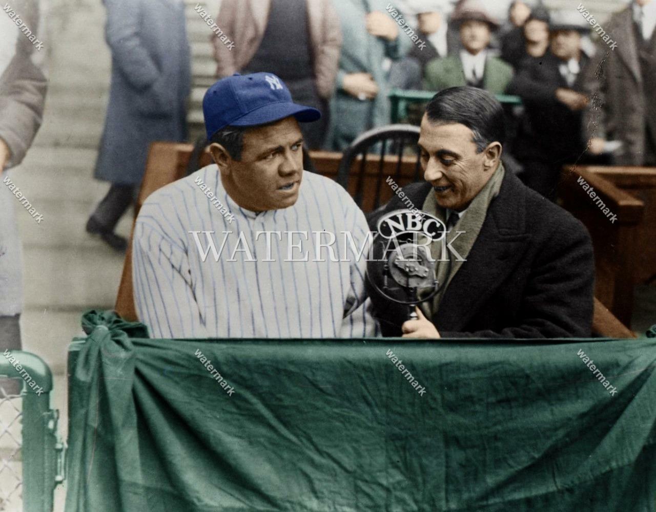 DL859 Babe Ruth New York Yankees Baseball 8x10 11x14 16x20 Colorized Photo