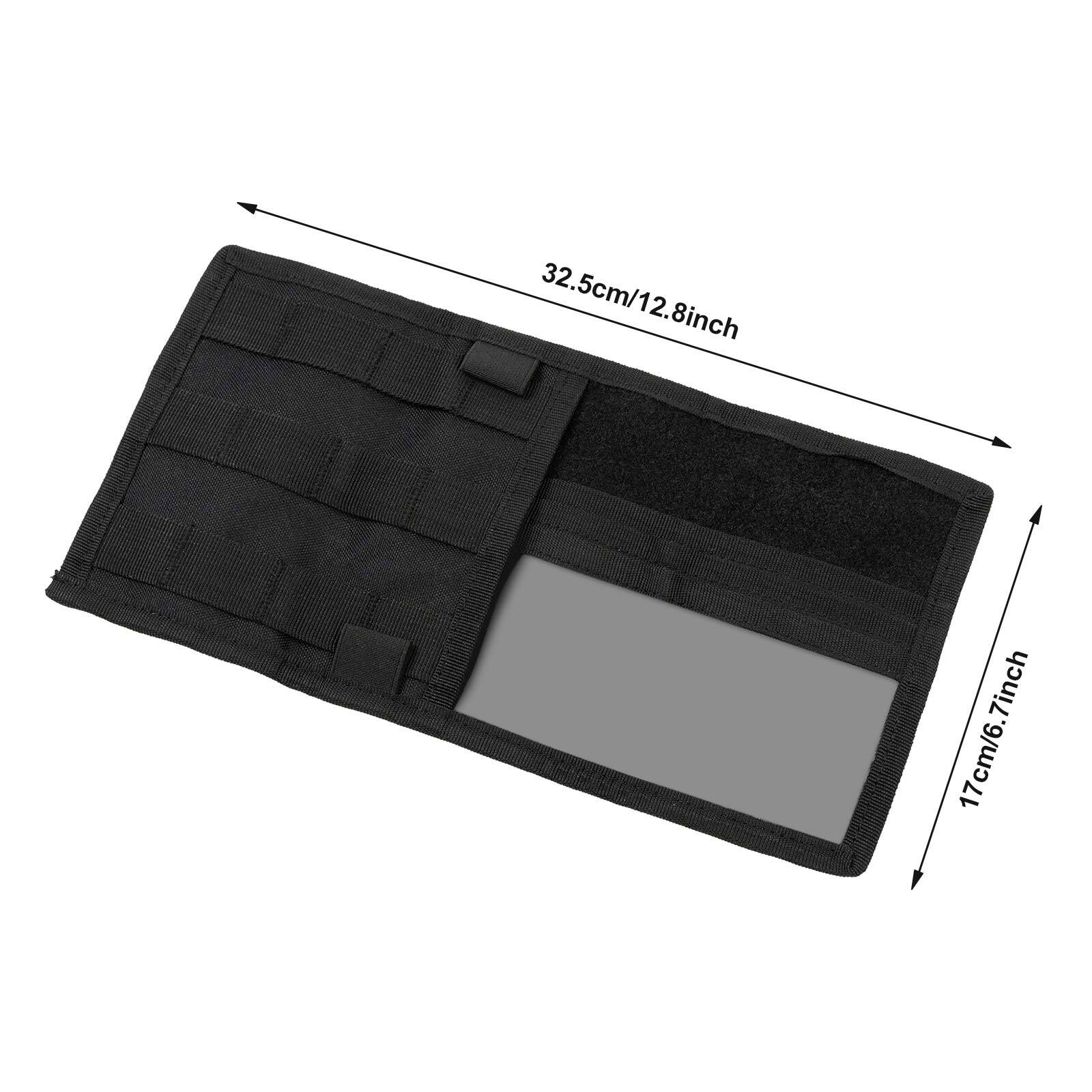 Tactical MOLLE Vehicle Visor Panel Car Truck Sun Visor CD Card Organizer Nylon
