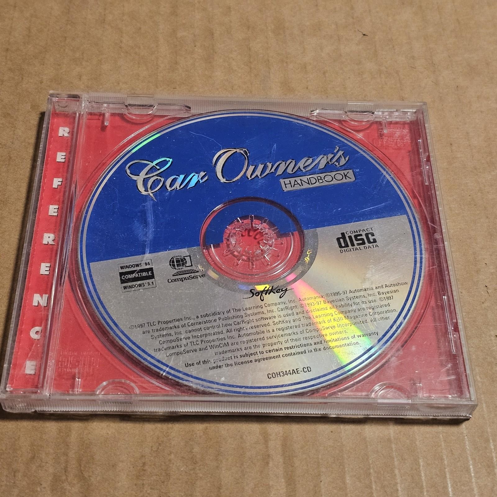Car Owner’s Handbook CD-ROM Reference Software Windows 3.1 / 95