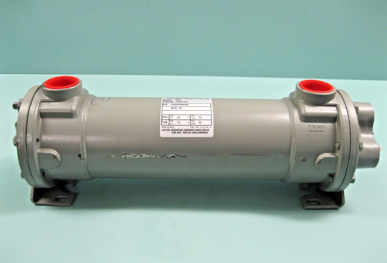 ITT Standard SSCF 5-032-000-84-600 Shell & Tube Heat Exchanger SS NEW F10