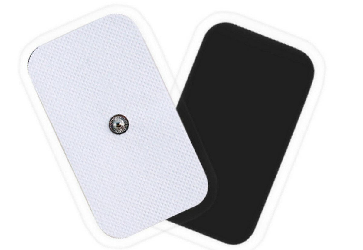 WIDE ELECTRODE MASSAGE REPLACEMENT PADS (16) 9X5CM FOR AURAWAVE DIGITAL MASSAGE