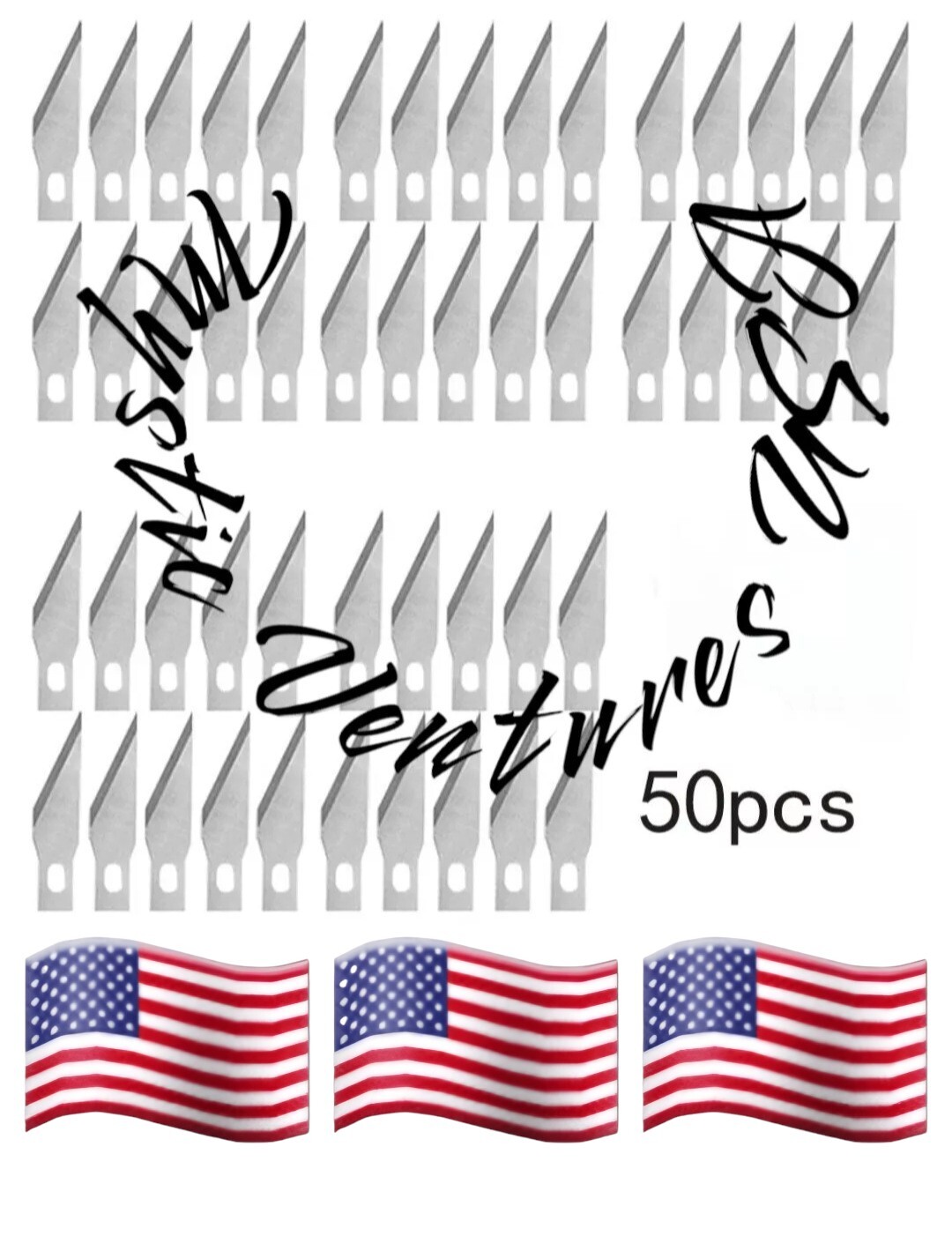 50PCS Blades #11 Hobby Knife For x-Acto Exacto Multi Tool Art Craft Replacement