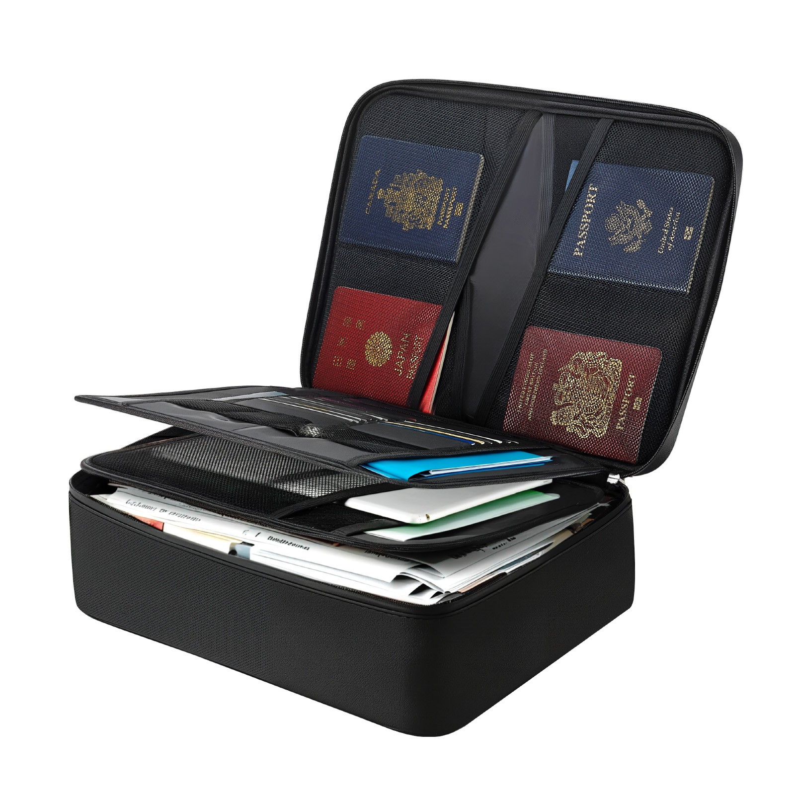 VEVOR Fireproof Document Box 1832 ℉ Fireproof Multi-Layer File Box with Lock