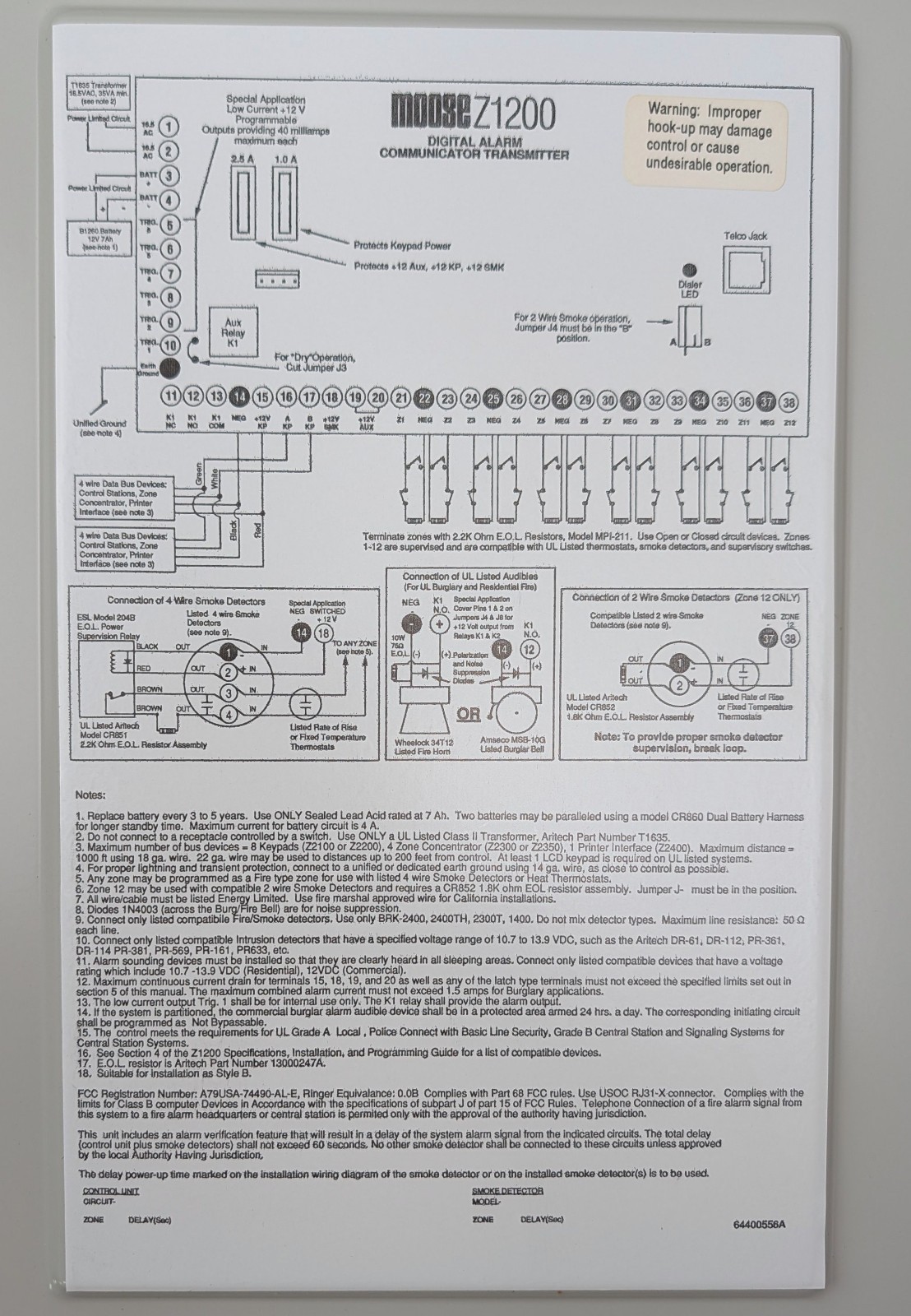 New Moose Z1200-ST Security Control Enclosure & Installation Pack & Transformer