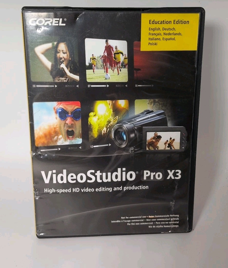 Corel Videostudio Pro X3 High Speed HD Video Editing & Production PC CD-ROM B503