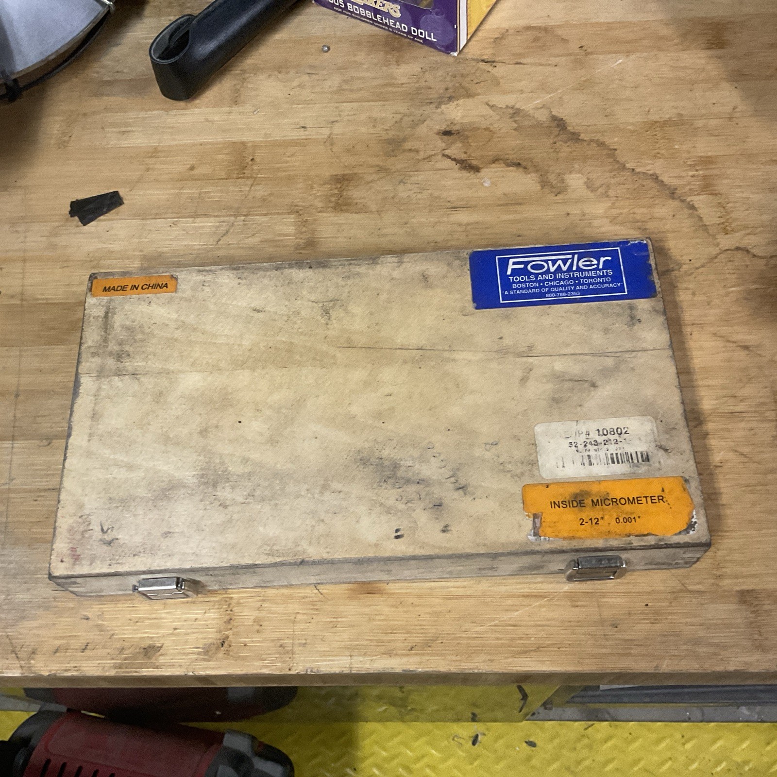 Fowler 52-243-212-1 Inside Tube Micrometer, With 2-12" Measuring Range