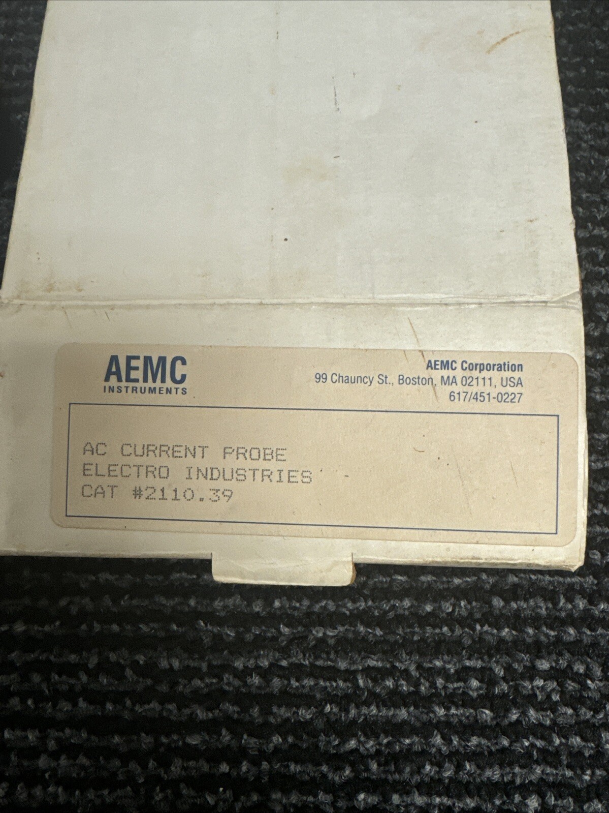 AEMC Corp. P1 P2 AC Current Probe